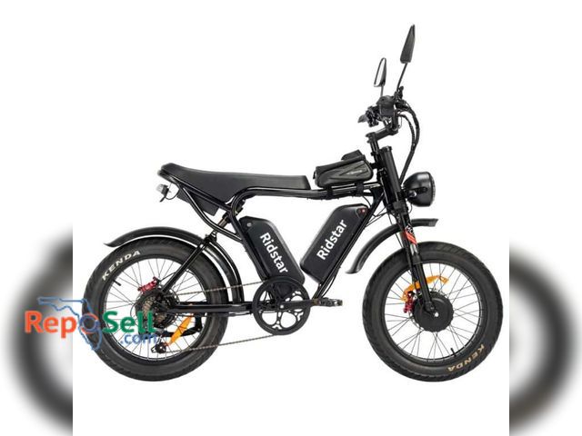 Lot 31-1268 - Ridstar E-Bike With (2) Batteries, Charger, Keys - Ran When Tested (35MPH) Only 97Miles on Odometer ...