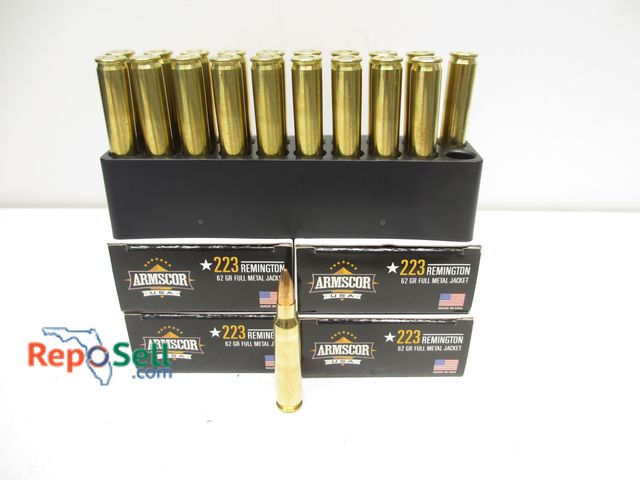 Lot 31-8467 - (80) rds Armscor 223 Remington 62 gr Ammo