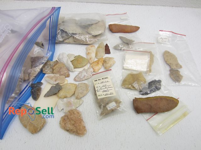 Lot 31-3398 - Approx (75) Arrowheads and Spear Points