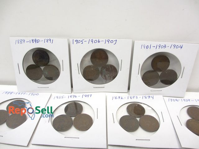 Lot 31-3029 - (21) Indian Head Pennies 1889-1909