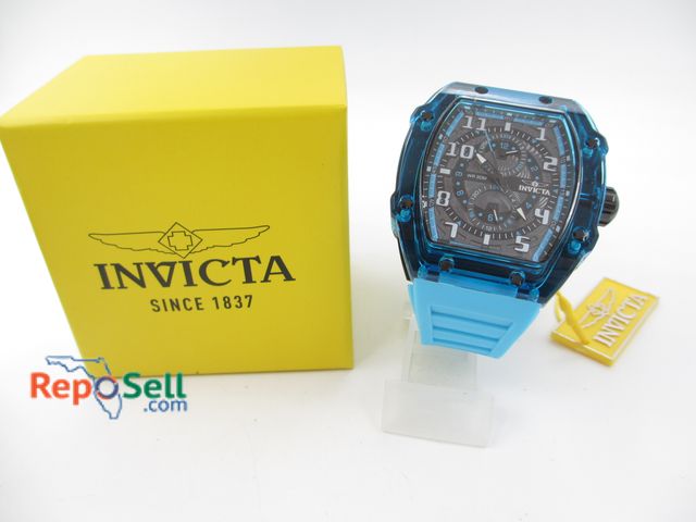 Lot 31-1015 - Invicta New in Box Blue Watch - Japan Movement - Running when tested