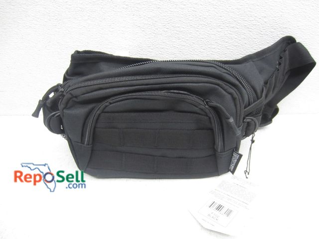 Lot 31-7045 - New East West Black Tactical Fanny Pack