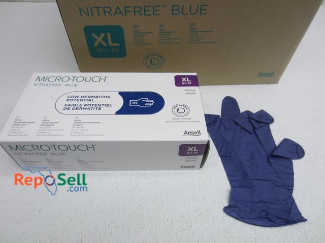 Lot 31-6040 - (1800) Ansell Nitrile Exam Gloves XL #313028100