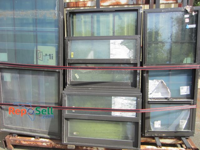 Lot 31-8351 - (8) Aluminum Window Inserts: (5) 37"x26" And (3) 64"x38"