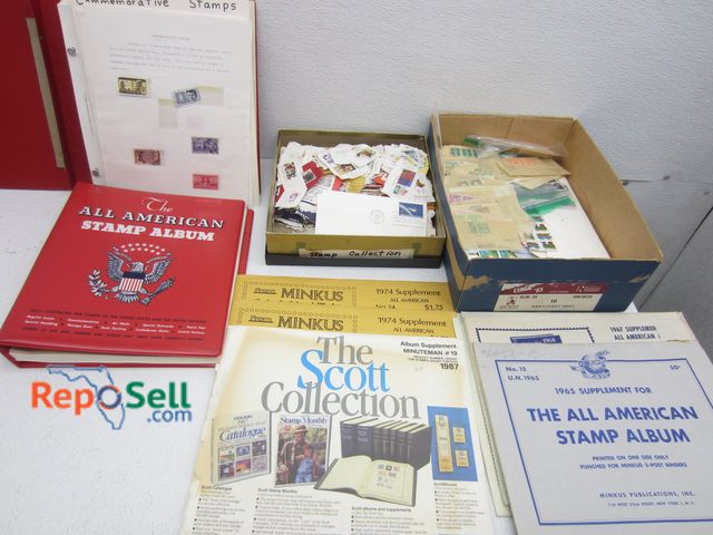 Lot 31-9449 - Stamp Collection: Many Vintage, 60's, 70's, 1942 Australia, 1 Cent Stamps etc