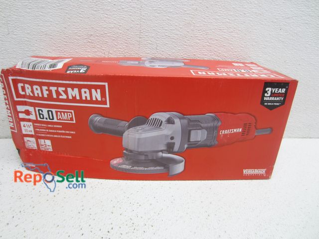 Lot 31-2163 - Craftsman 6.0Amp Corded 4 1/2" Small Angle Grinder, #CMEG100