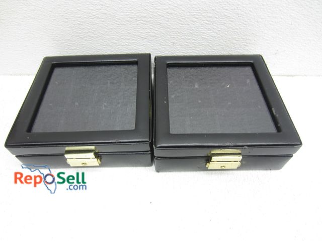 Lot 31-6466 - (20) Glass Top Jewelry Display Boxes, Each With (8) Ring Slots, (12) Earring Compartments And Key