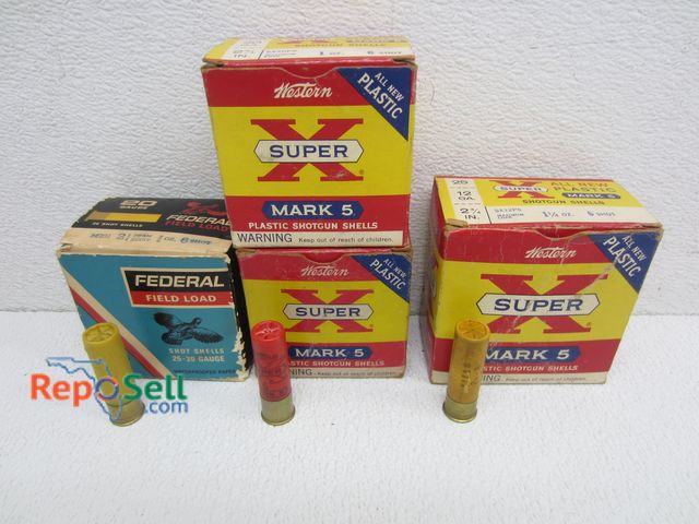 Lot 31-2331 - (89) Shotgun Shells: Federal &amp; Western, 25, 20 &amp; 12 Gauge