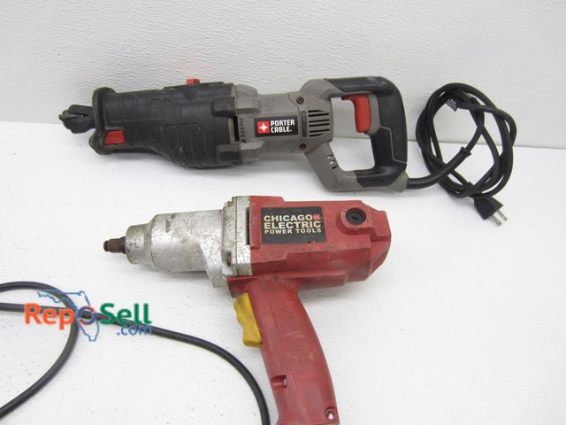 Lot 31-8584 - 1/2" Electrical Impact Wrench 120v, Sawzall - Both Power On