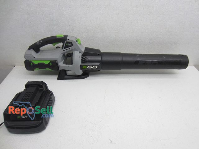 Lot 31-9223 - EGO 56v blower with battery &amp; charger, powers on