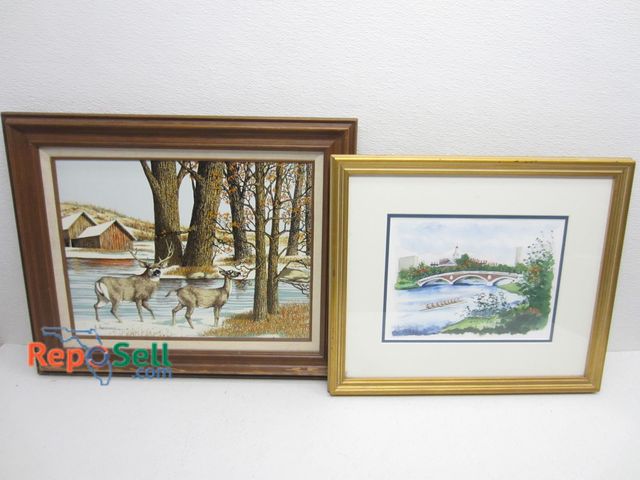 Lot 31-6324 - (2) Framed Art, Both Signed Murray And Hargrove, Largest Is 21"x18"