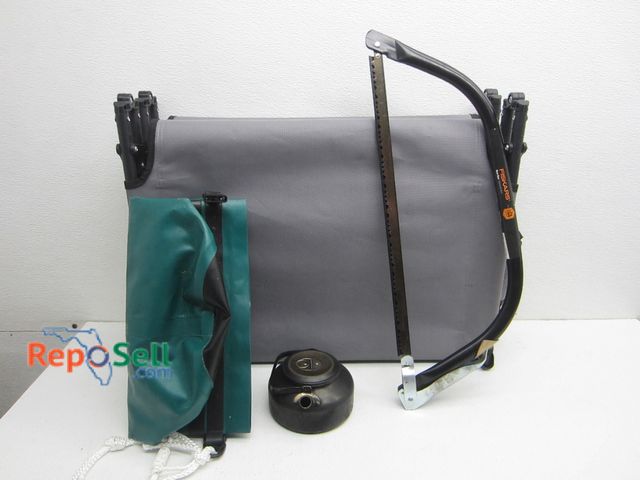 Lot 31-3073 - Dry Bag, Small Pot, Bow Saw And Folding Cot