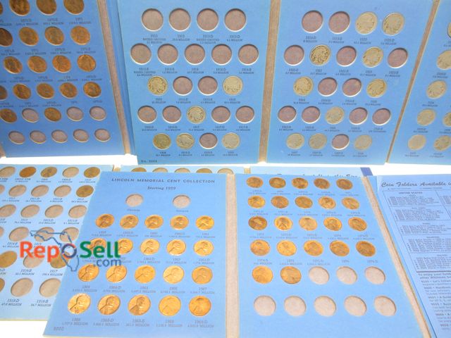 Lot 31-5021 - Vintage Coin Lot: (36) Buffalo Nickels 1915-1938 and (7) Cent Booklets (partial) 1909-1975