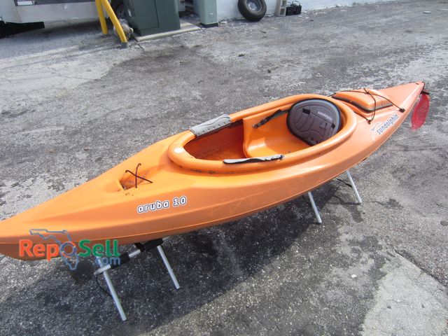 Lot 31-3213 - Sundolphin Aurba 10 Orange Single Seat Kayak - Approx 115"L - Stand not included