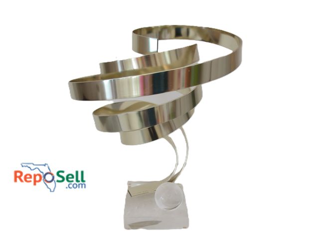 Lot 31-1001 - Dan Murphy Abstract Spiral Sculpture 20" High  Marked 1992