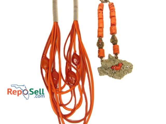 Lot 31-1529 - (2) Necklaces: Longer Necklace is Antares Venezia Gemstone