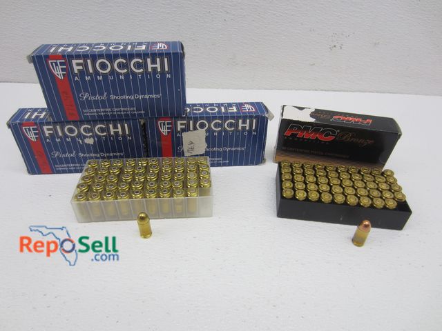 Lot 31-9093 - (150) Rds 380 Auto 95gr FMJ Fiocchi &amp; (50) 380 Auto 90gr FMJ