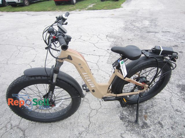 Lot 31-4328 - Aventon Adventure Tan E-Bike With 93 Miles And Charger - Power On When Dropped Off, Awake Button Wou...
