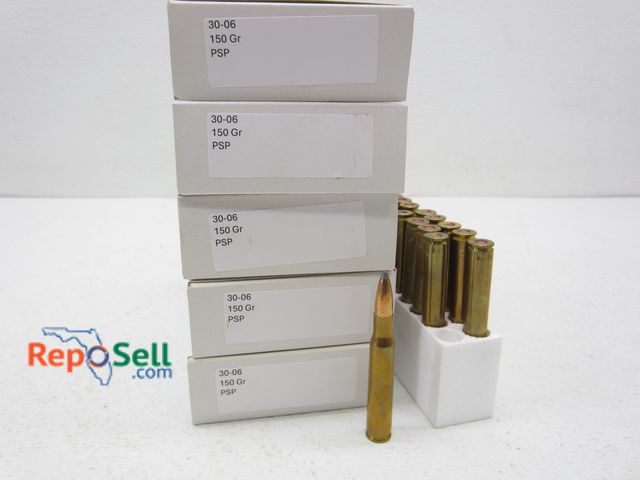 Lot 31-3368 - (100)rds .30-06 150gr PSP