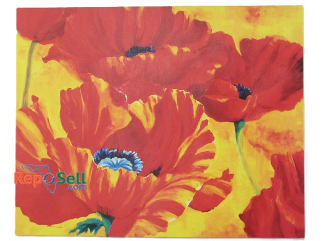 Lot 31-1267 - Red Poppies by Robyn Lake 40"x32" (#32)