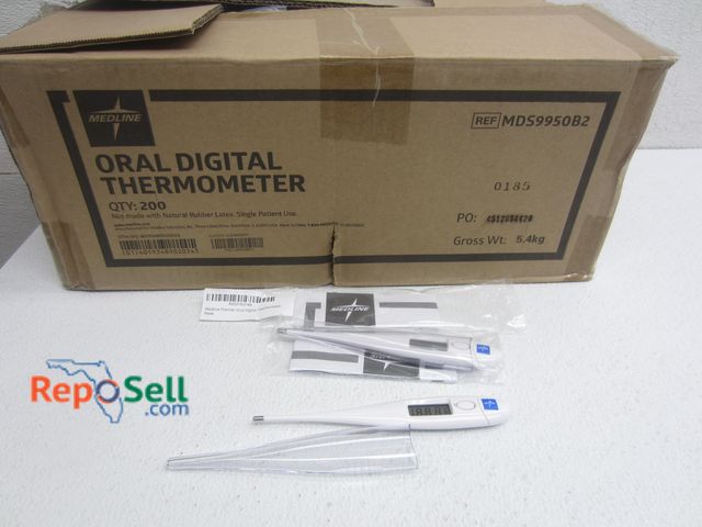 Lot 31-9281 - (200) Medline Oral Digital Thermometers, #MDS9950BZ