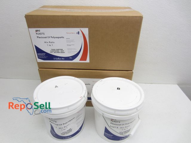 Lot 31-7248 - (2) 2 Gallon Kits of Silver Gray Plexicoat LV Polyaspartic #PLX075