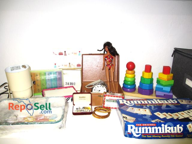 Lot 31-1092 - Estate Lot: Games, Note Cards, 1990 Mattel Doll, etc.