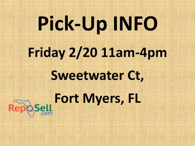 Lot 31-111 - Pick-Up
2/20 11am-4pm