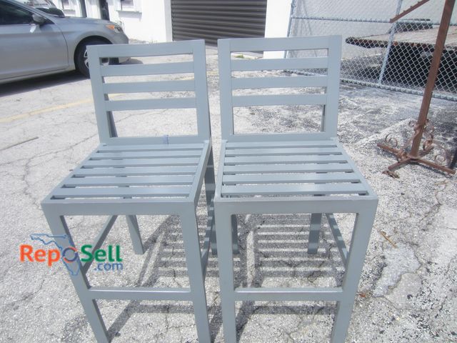 Lot 31-6511 - (2) Metal Bar Stools by Ratana