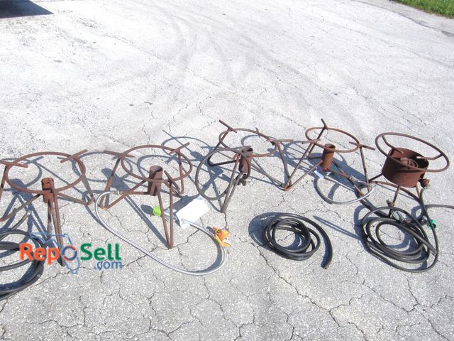 Lot 31-4147 - (5) Propane Burners With Hoses