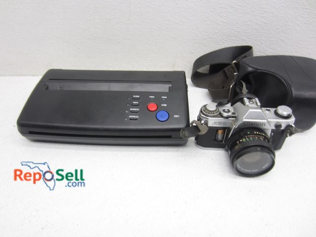 Lot 31-1175 - Photo Printer/Copier (Powers On/No Power Cord) &amp; Canon AE-1 Camera w/Case
