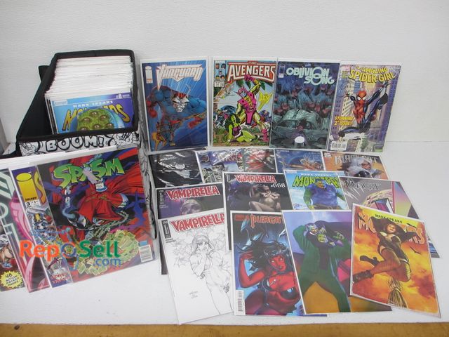 Lot 31-5205 - (90) Comic Books in Carry Case; Includes Avengers, Zombie Tramp, Vampirella, Image Titles, Etc.
