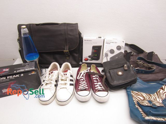 Lot 31-1490 - Estate Lot: Adidas And Converse Shoes, Purses, Wireless Key Tracker etc