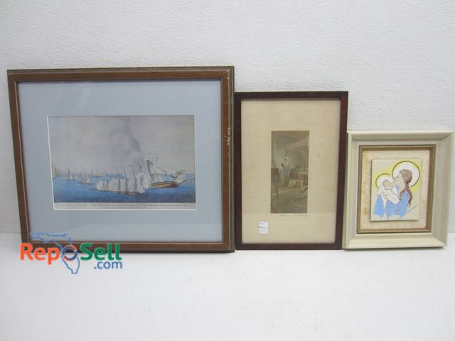 Lot 31-9434 - (3) Framed Art by Nutting - Largest 17 x 15