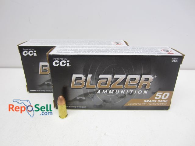 Lot 31-3378 - (100) Rds Blazer 9mm Luger 124GR FMJ Ammo