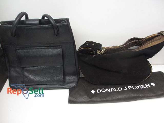 Lot 31-9006 - (2) Ladies Purses: Donald Pliner Suede w/Dust Bag and Bechamel