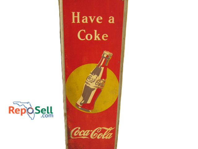 Lot 31-1047 - 1940's Metal Coca Cola Sign 54" x 18