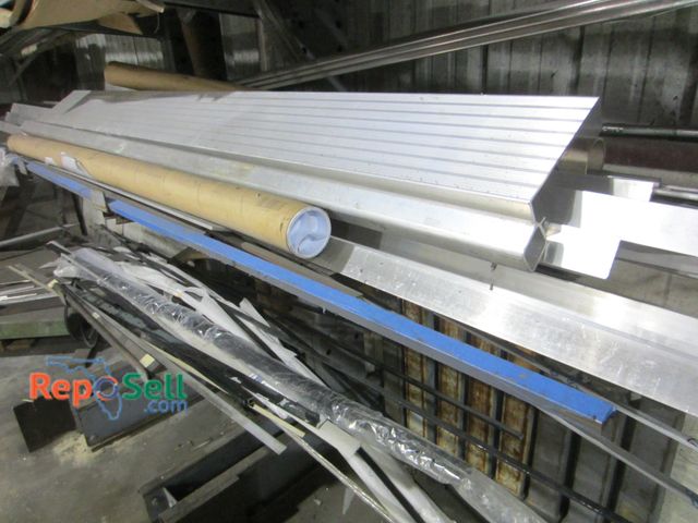 Lot 31-8193 - (2) Rows Of Metal,  *Pick Up on Wednesday * Mostly Aluminum , Various Sizes- Bottom (2) Shelves