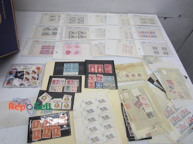 Lot 31-3332 - Large Stamp Collection - 90% Unused - Amelia Earhart 8 cent, Red Cloud 10 cent, Air Mail, etc.
