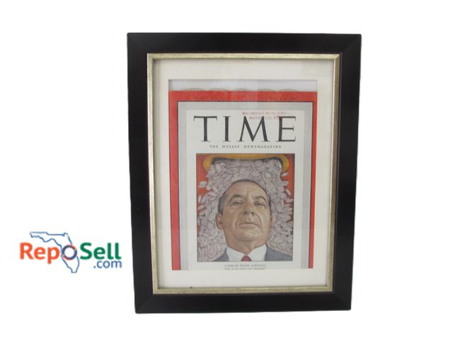 Lot 31-1061 - Framed 1949 Time Magazine ; Frank Costello Cover; 13" x16"