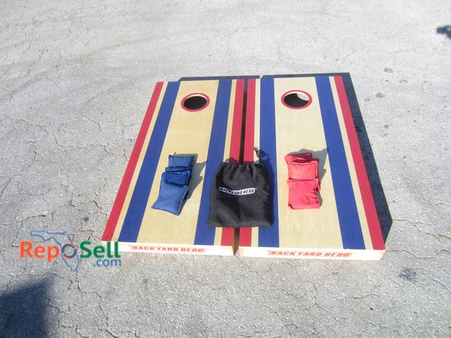Lot 31-9369 - Backyard Hero Cornhole Set