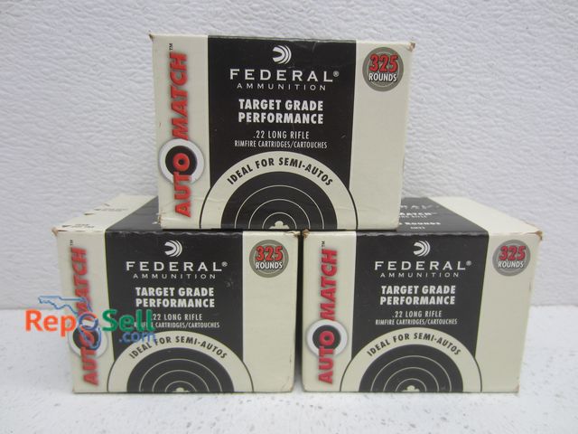 Reposell.com - Lot 31-4238 - Federal Target .22 LR (975 Rds.) Auto ...