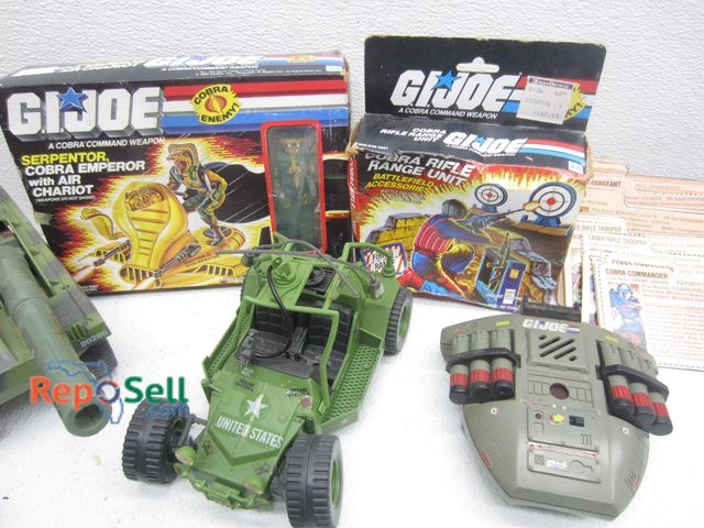 Lot 31-6081 - Vintage GI Joe Collectibles: Puzzle, Serpenator, Cobra Rifle Range Unit, etc.