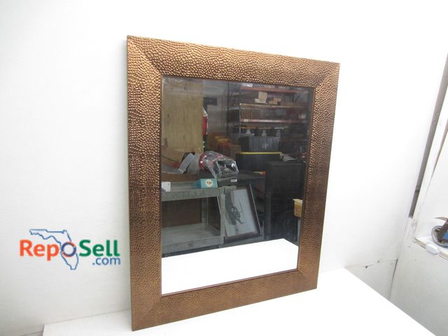 Lot 31-6041 - Large framed mirror, 35 in x 29