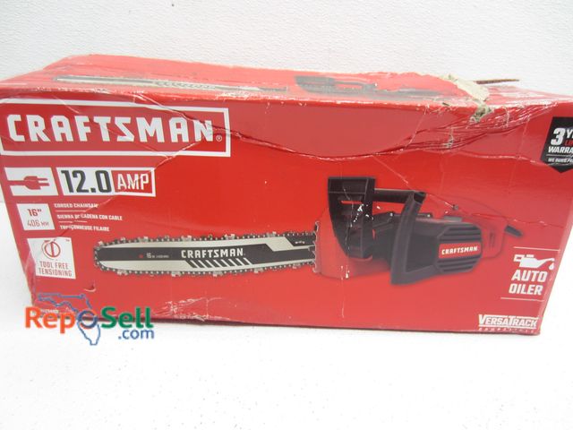 Lot 31-9060 - New Craftsman Corded 16" 12.0 Amp Chainsaw #CMECS600 - Some Box Damage