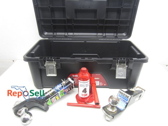 Lot 31-1470 - Husky 26" Toolbox with Jack, Hitches, etc.