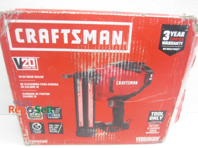 Lot 31-9284 - Craftsman 20V 15GA Brad Nailer - TOOL ONLY, #cmcn618B