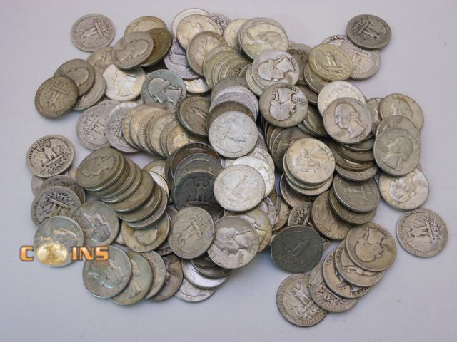 Lot 36-4882791 - Lot of Four Silver Quarters Pulled Randomly From Coins Pictured.