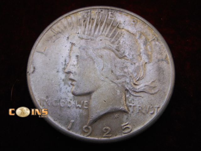 Lot 36-238203 - 1925-S Silver Peace Dollar.