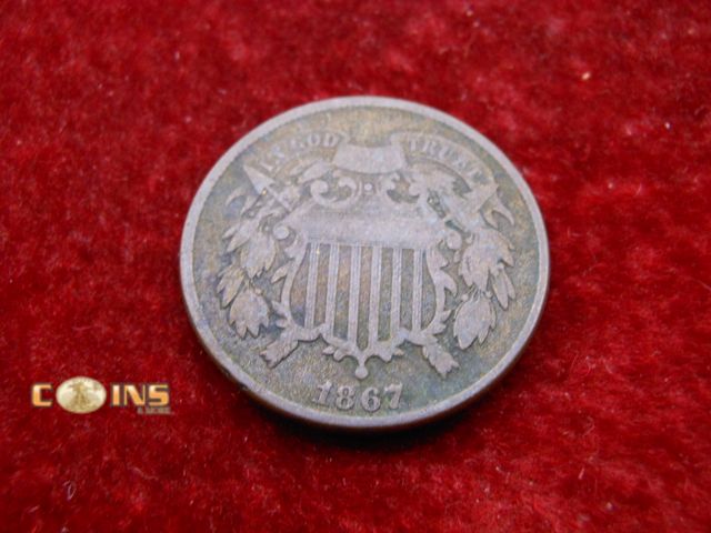 Lot 36-486685 - 1867 US Two Cent Piece.